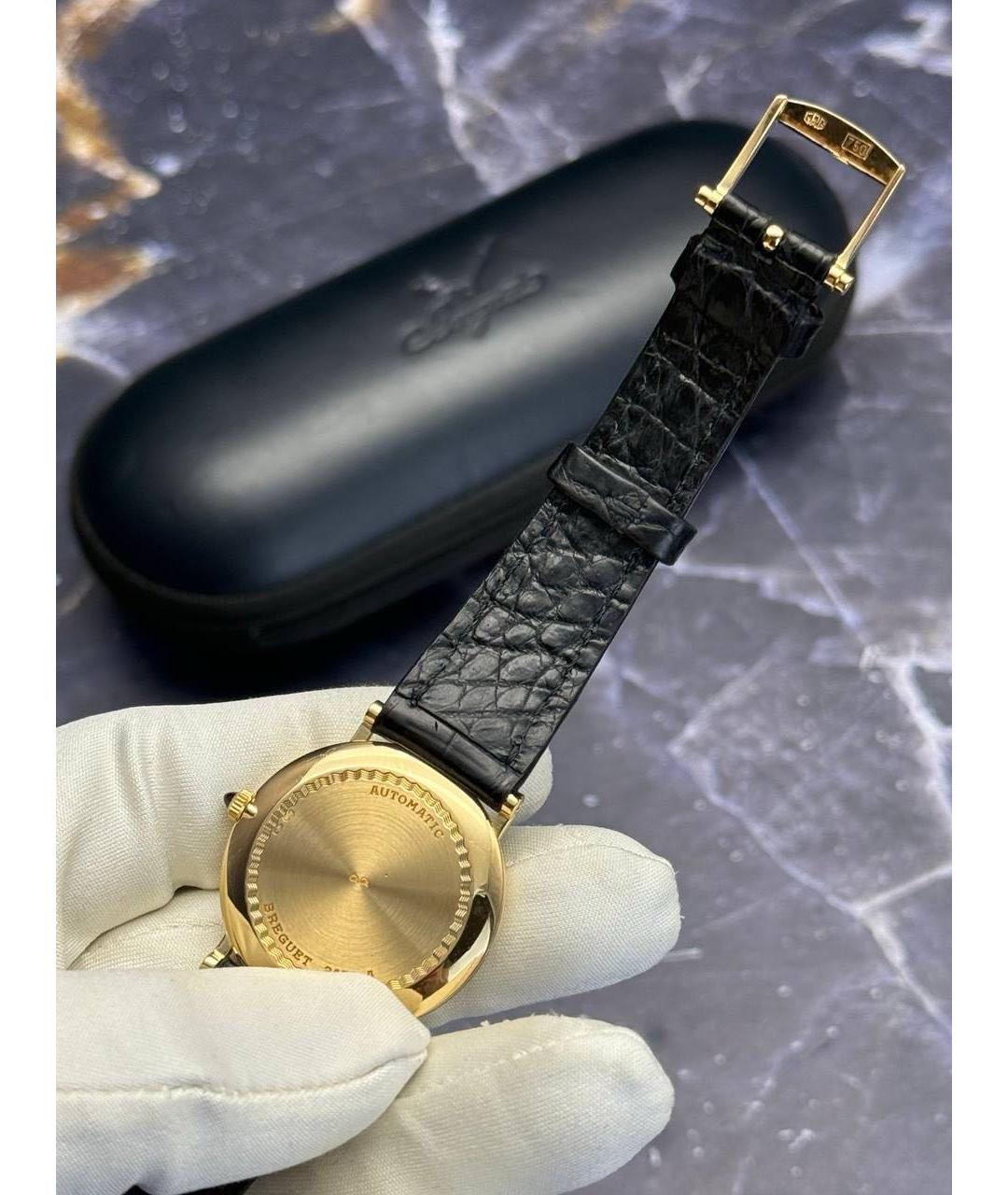 Breguet Черные часы из желтого золота, фото 6