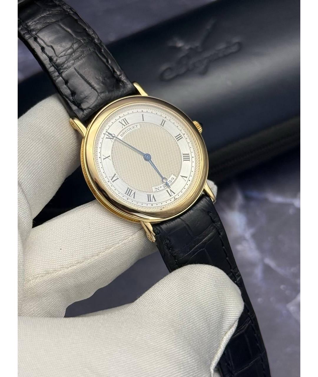 Breguet Черные часы из желтого золота, фото 7