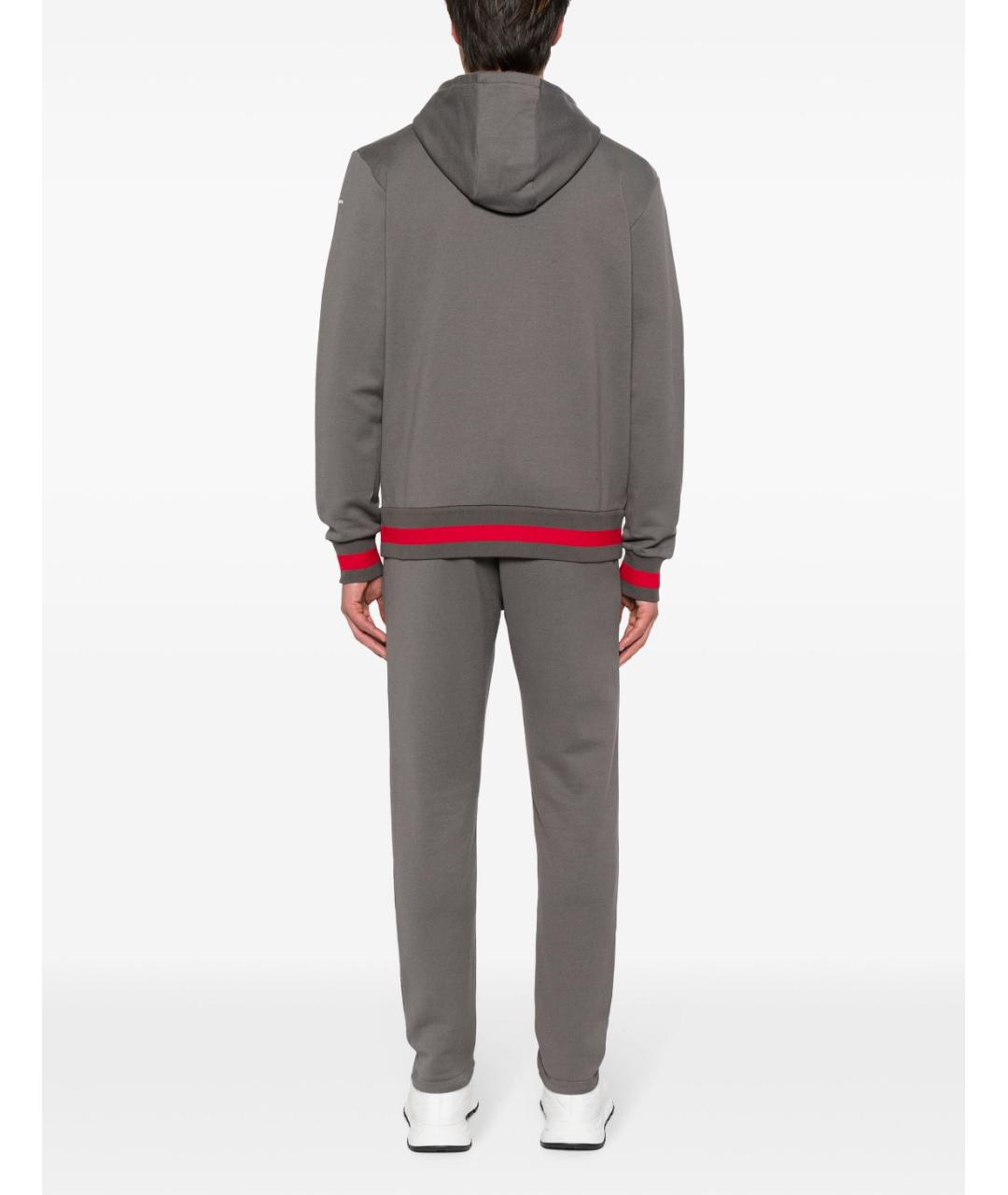 KITON Серый хлопковый спортивный костюм, фото 2