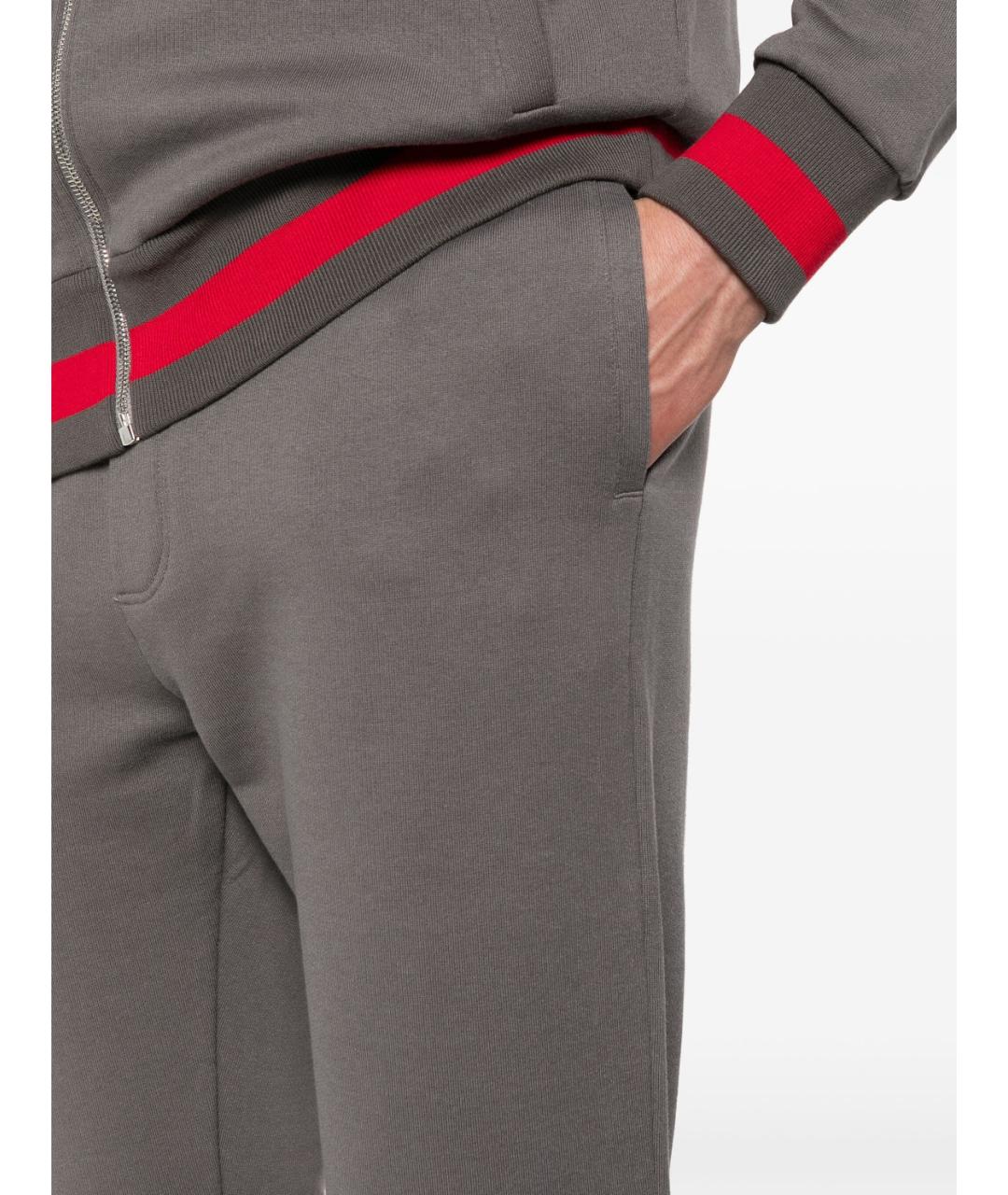 KITON Серый хлопковый спортивный костюм, фото 3