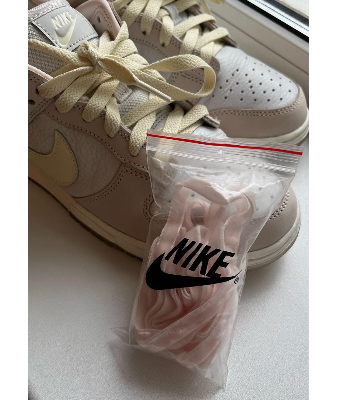NIKE Розовые кожаные кеды, фото 6