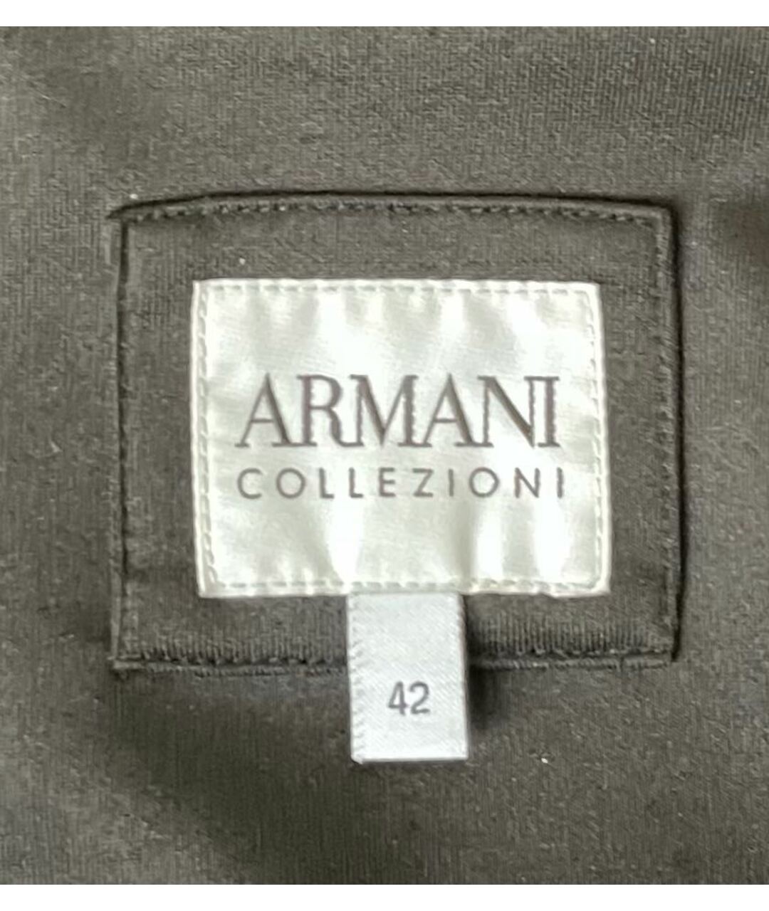 ARMANI COLLEZIONI Черная велюровая куртка, фото 7