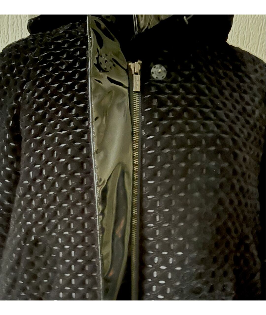 ARMANI COLLEZIONI Черная велюровая куртка, фото 5
