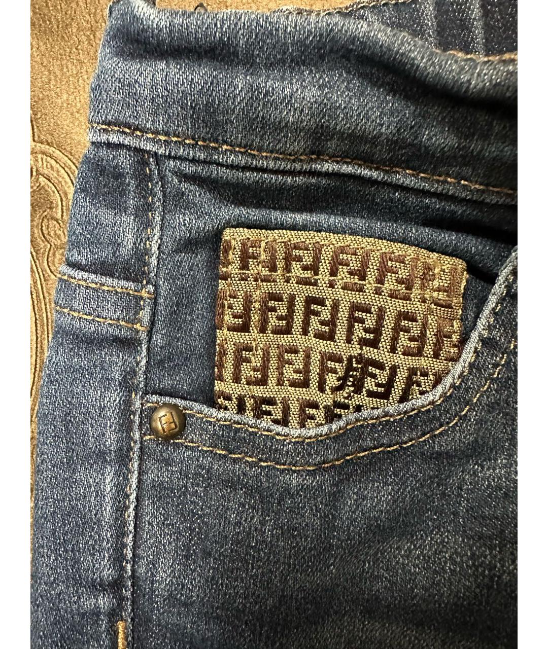 FENDI Синие деним детские джинсы, фото 5
