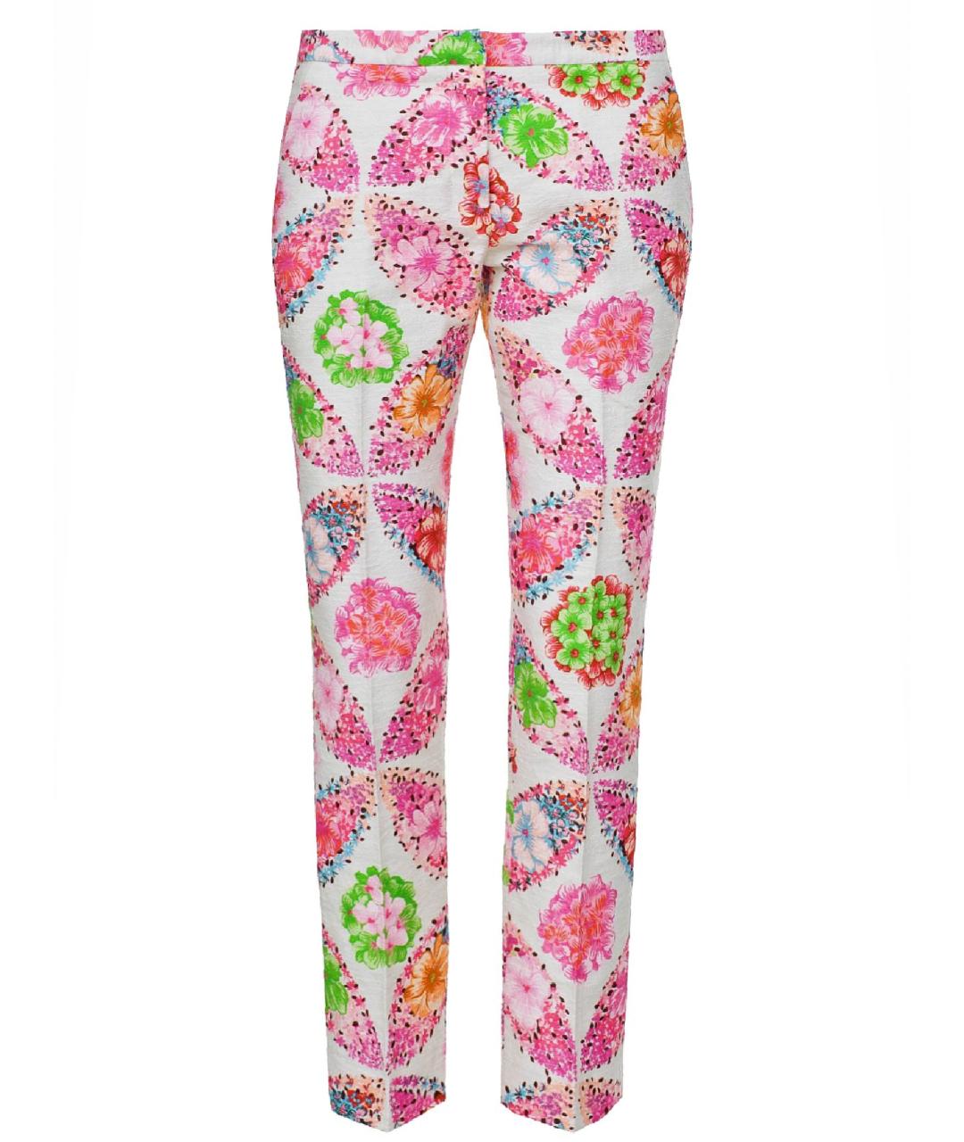MSGM Мульти хлопковые прямые брюки, фото 1