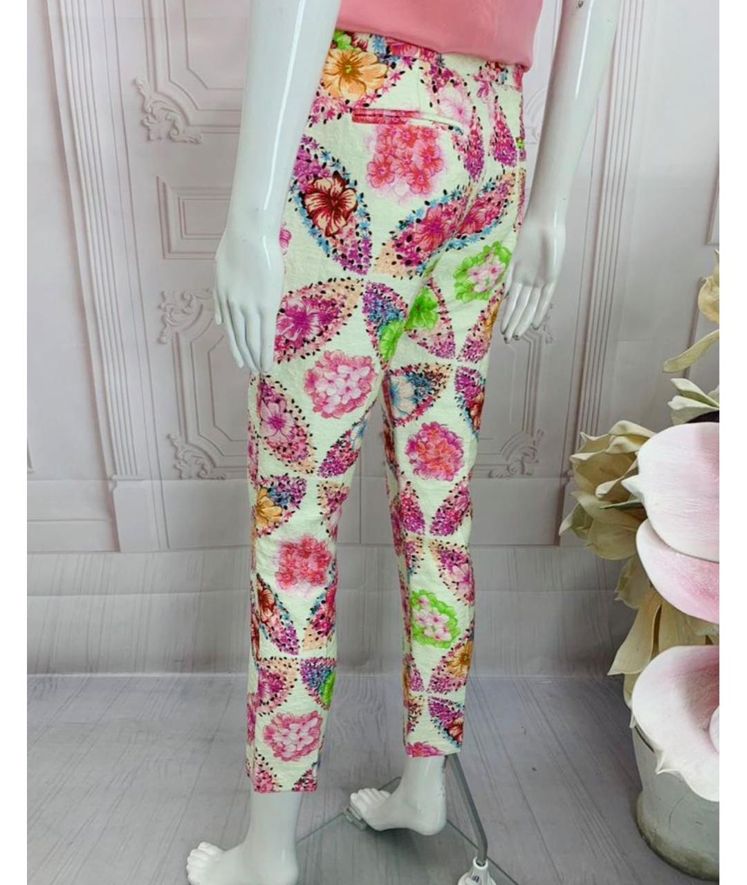 MSGM Мульти хлопковые прямые брюки, фото 2