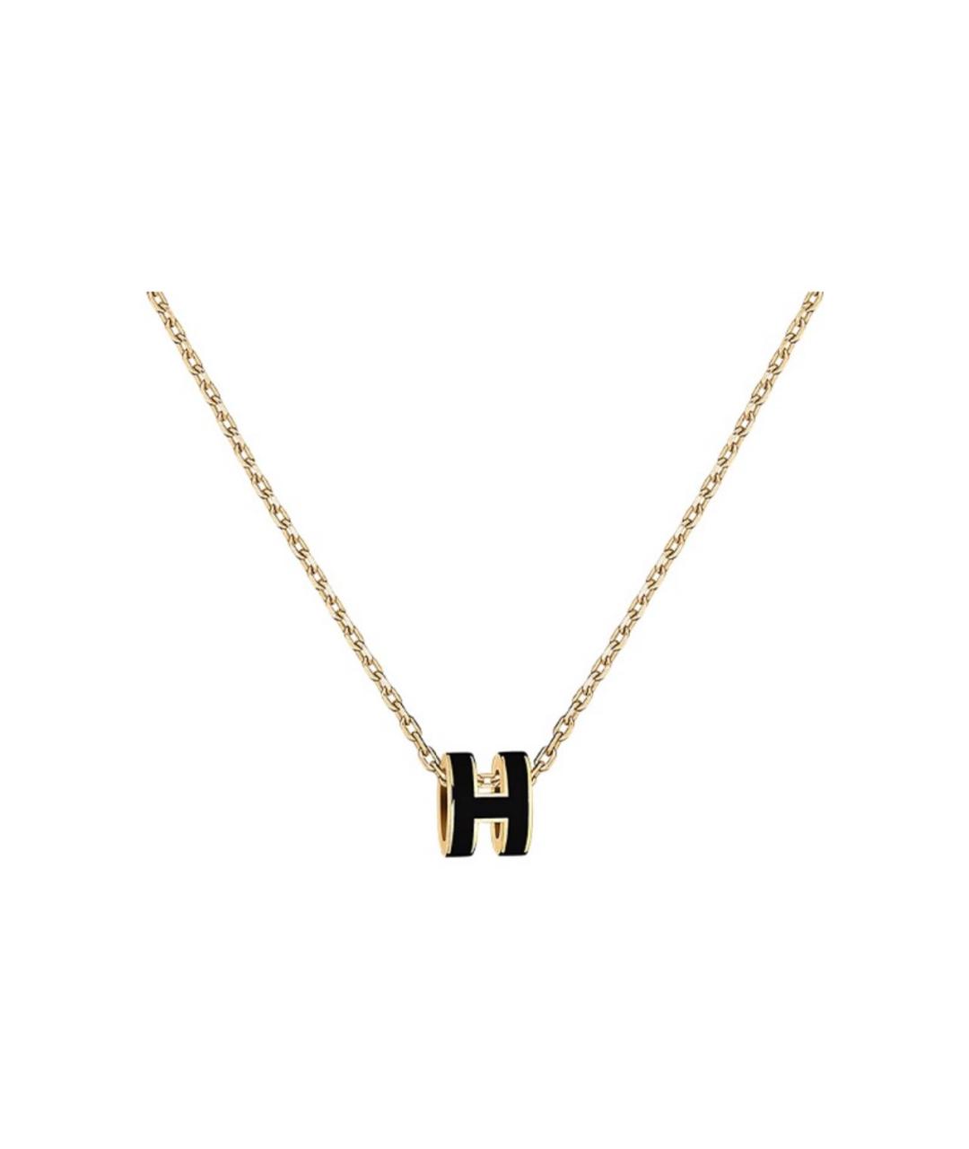 HERMES Черная металлическая подвеска, фото 2