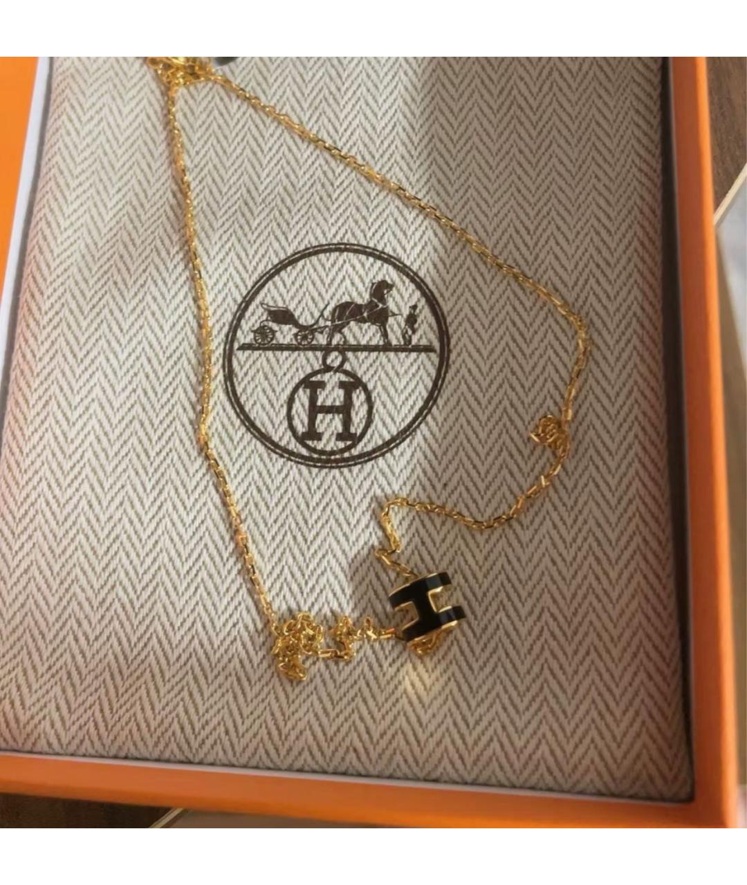 HERMES Черная металлическая подвеска, фото 4