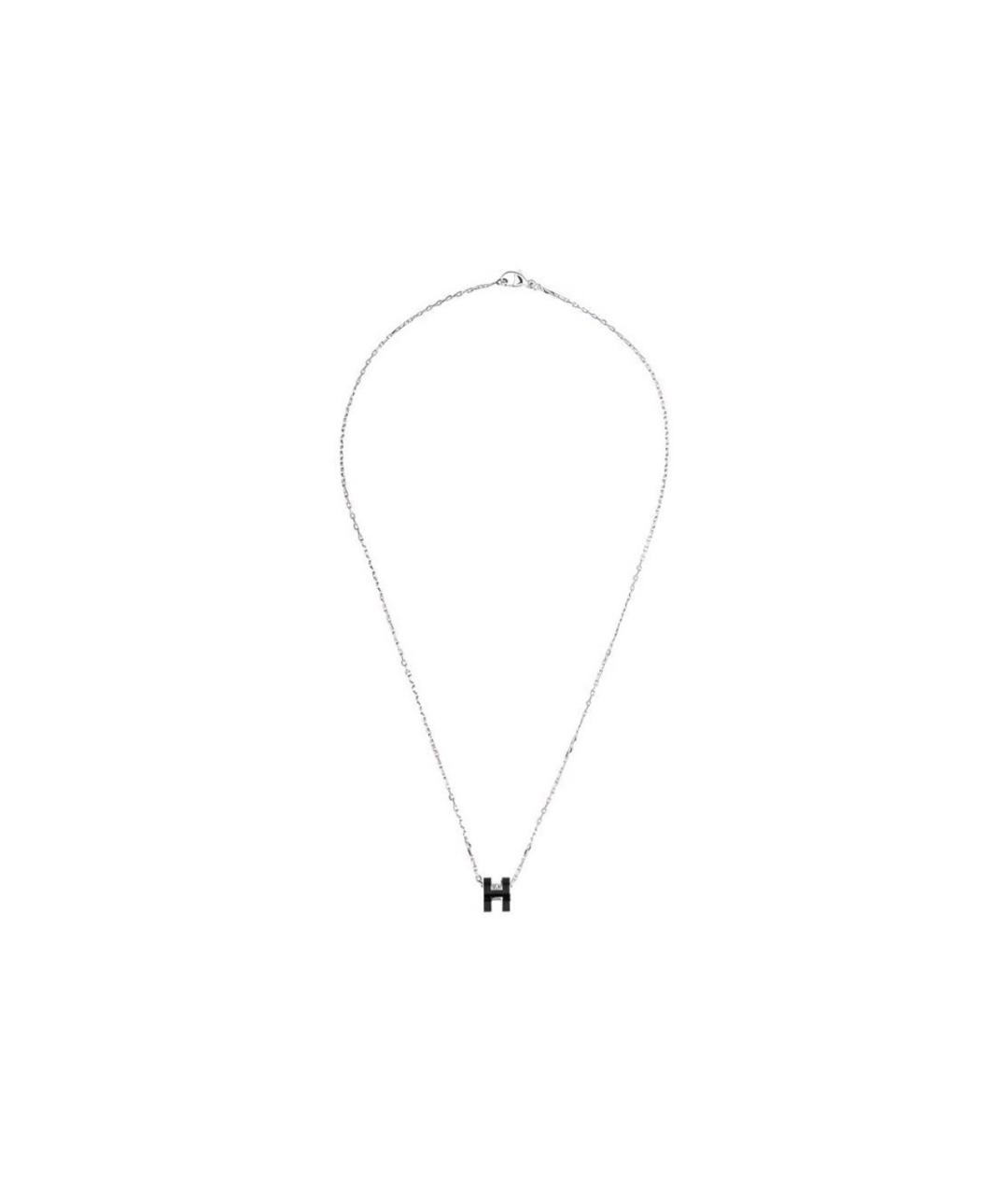 HERMES Черная металлическая подвеска, фото 1