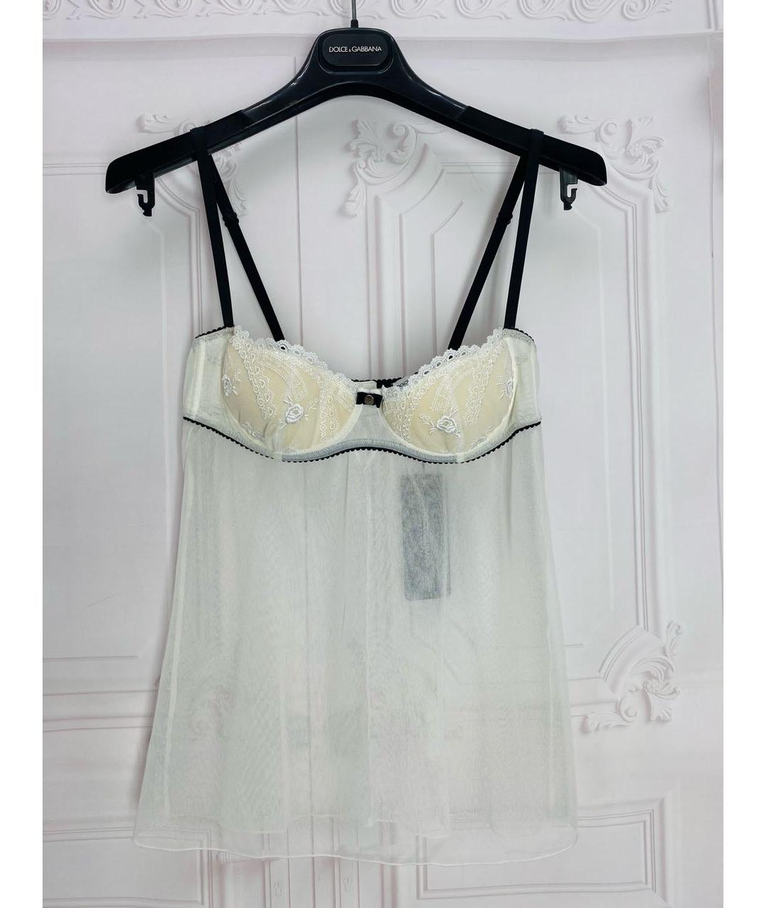 DOLCE&GABBANA Белая пижамы и сорочки, фото 5