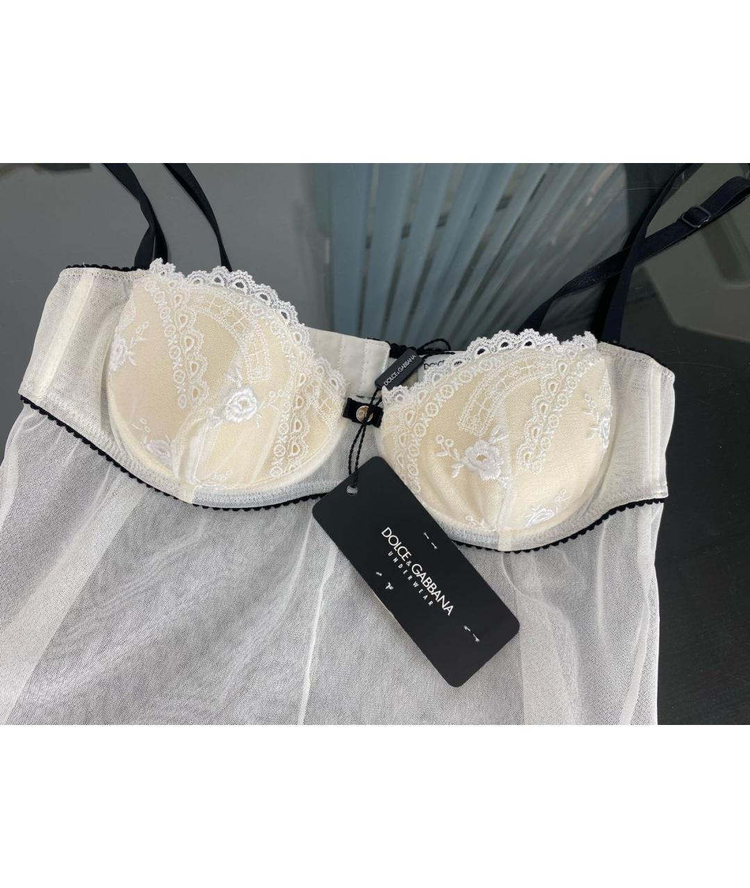 DOLCE&GABBANA Белая пижамы и сорочки, фото 3