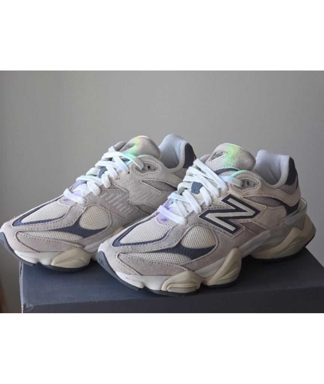NEW BALANCE Серые замшевые кроссовки, фото 3