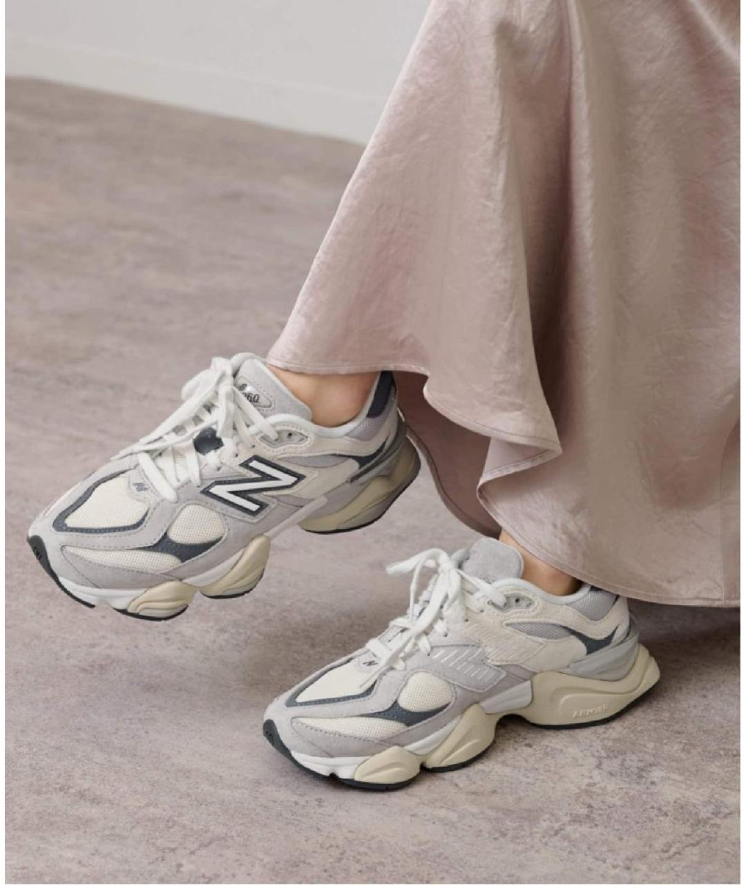 NEW BALANCE Серые замшевые кроссовки, фото 5