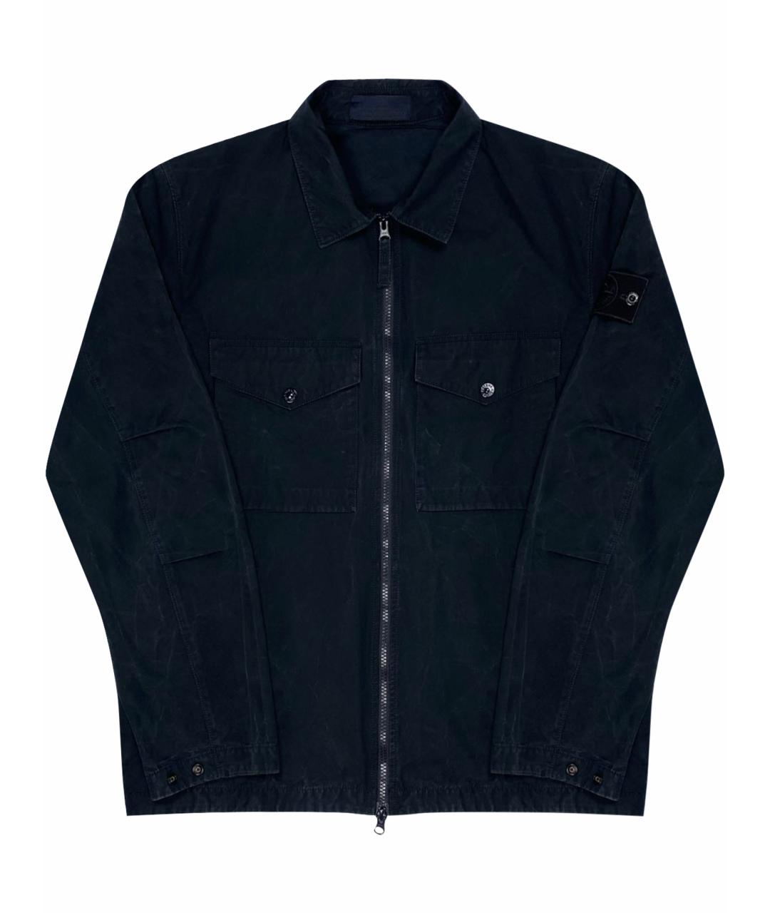 STONE ISLAND Темно-синяя куртка, фото 1
