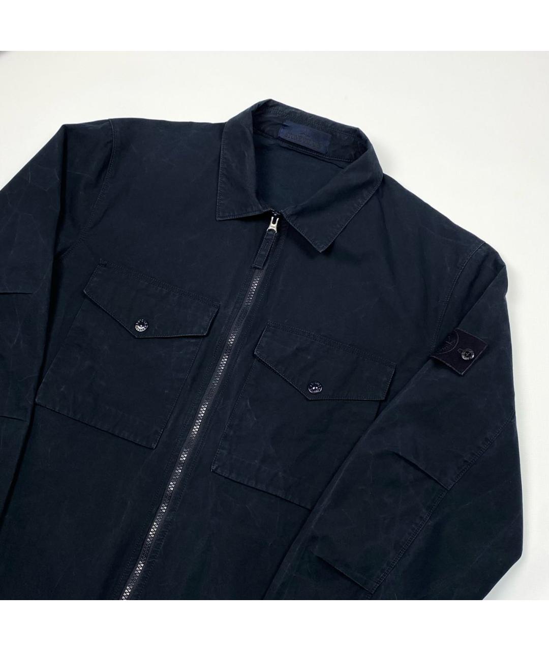 STONE ISLAND Темно-синяя куртка, фото 2