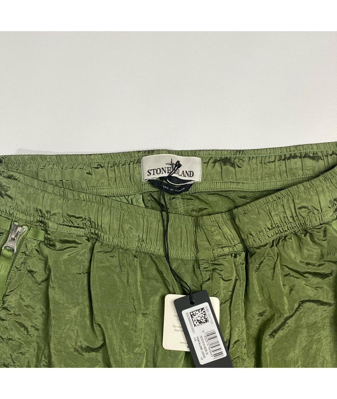 STONE ISLAND Зеленые повседневные брюки, фото 3