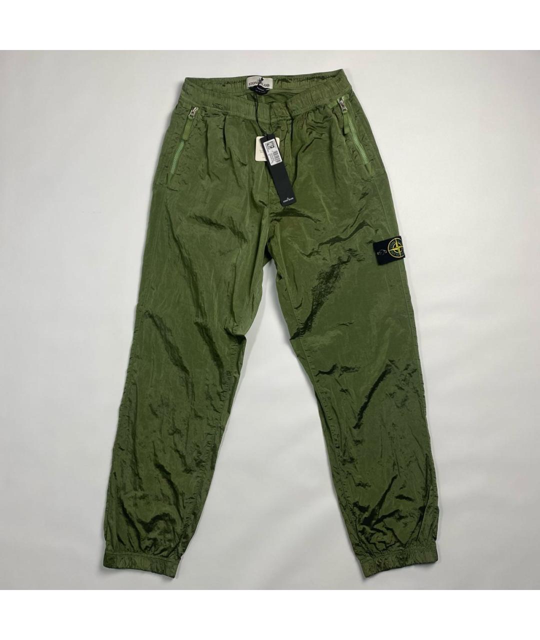 STONE ISLAND Зеленые повседневные брюки, фото 6