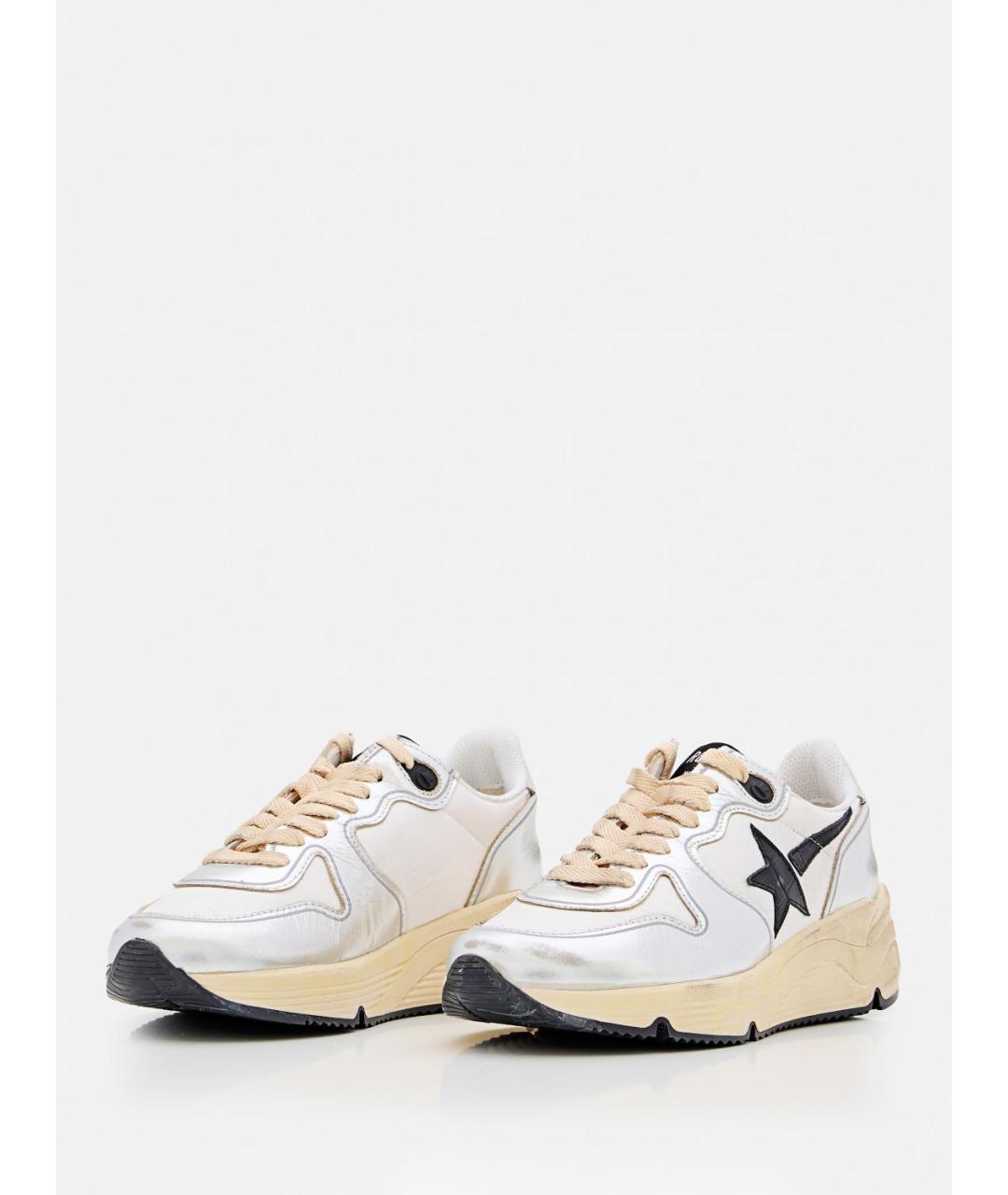 GOLDEN GOOSE DELUXE BRAND Серебряные кроссовки, фото 2