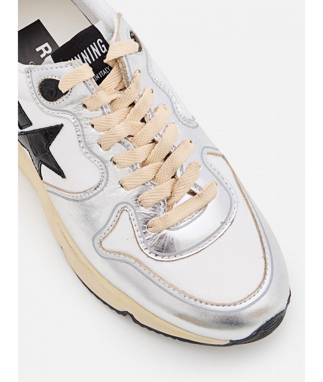 GOLDEN GOOSE DELUXE BRAND Серебряные кроссовки, фото 4