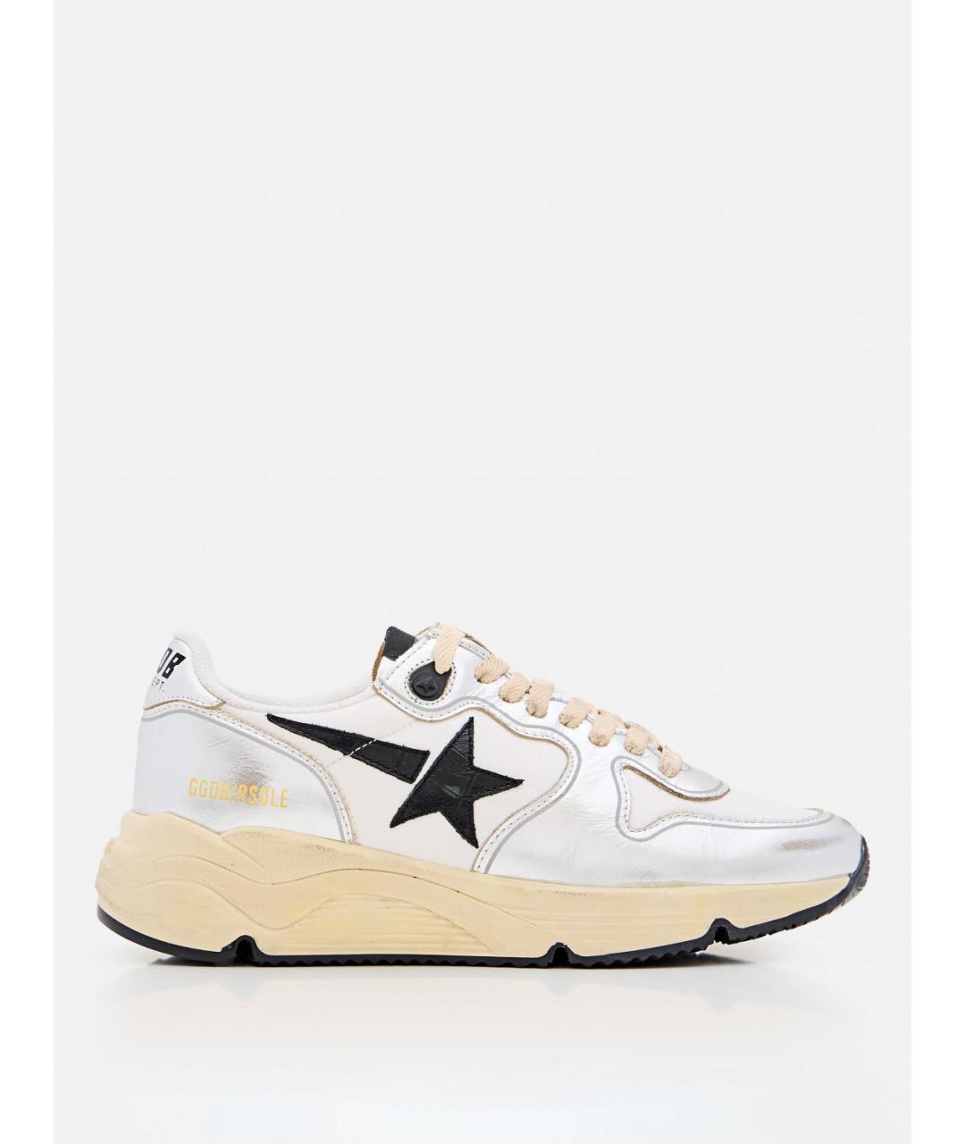 GOLDEN GOOSE DELUXE BRAND Серебряные кроссовки, фото 5