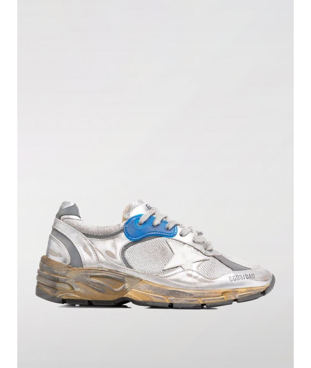 GOLDEN GOOSE DELUXE BRAND Серебряные кроссовки, фото 5