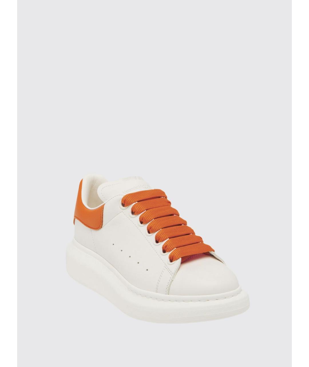 ALEXANDER MCQUEEN Белые кожаные кеды, фото 2