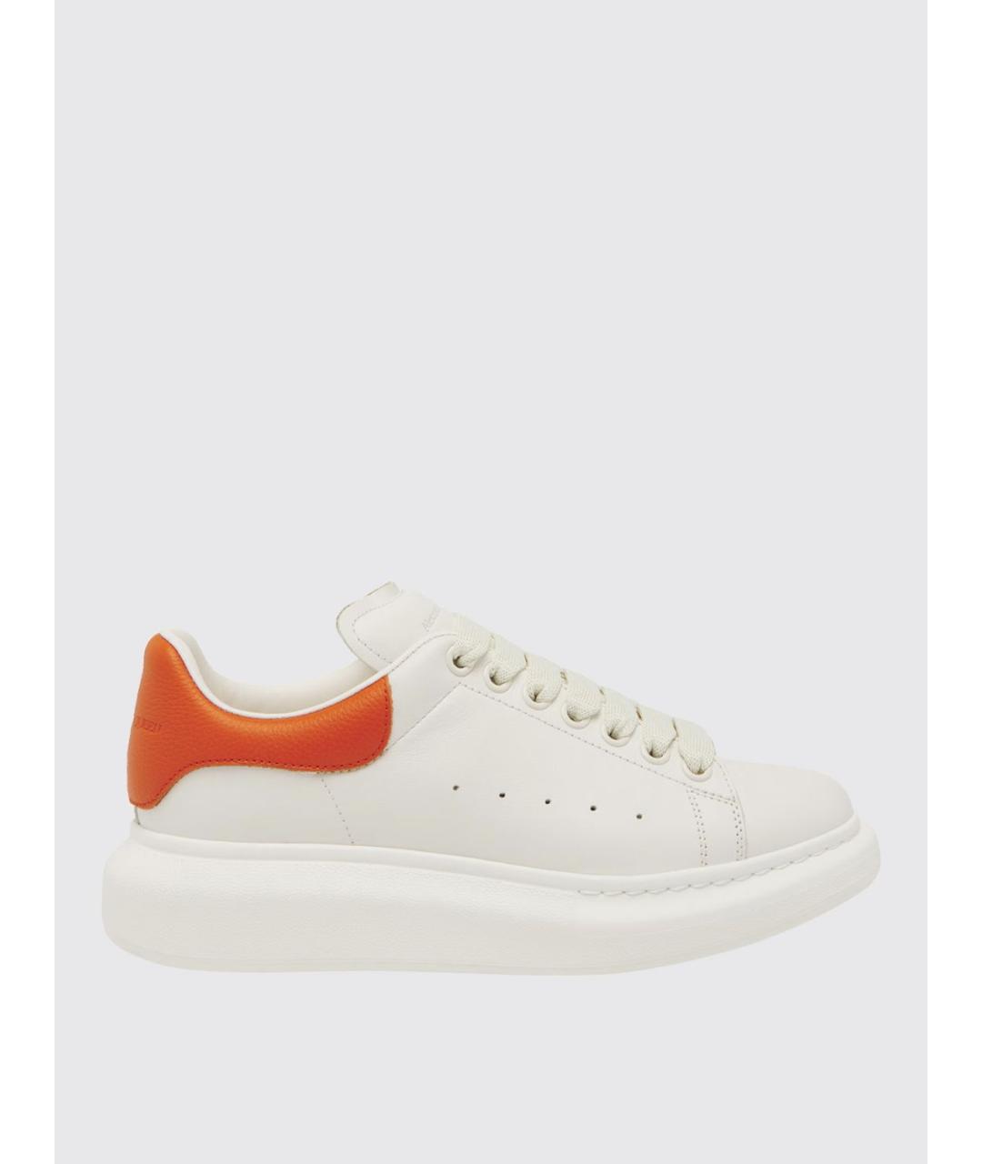 ALEXANDER MCQUEEN Белые кожаные кеды, фото 4