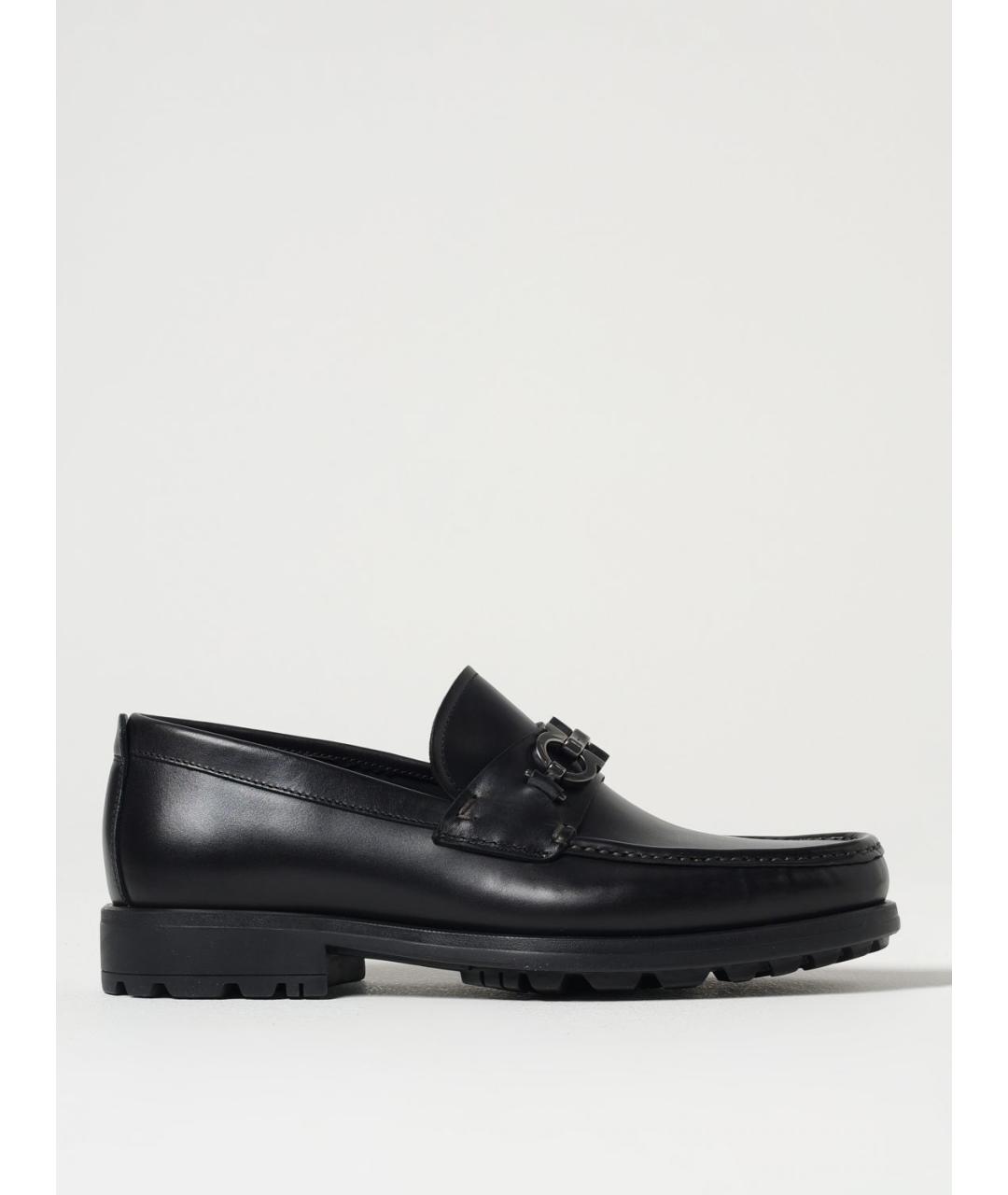 FERRAGAMO Черные лоферы, фото 5