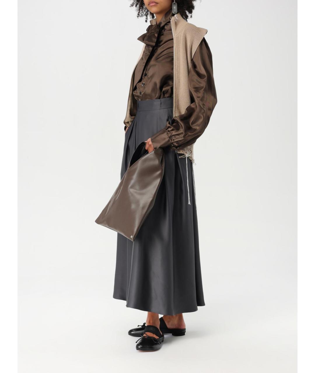 MM6 MAISON MARGIELA Бордовая сумка тоут, фото 2
