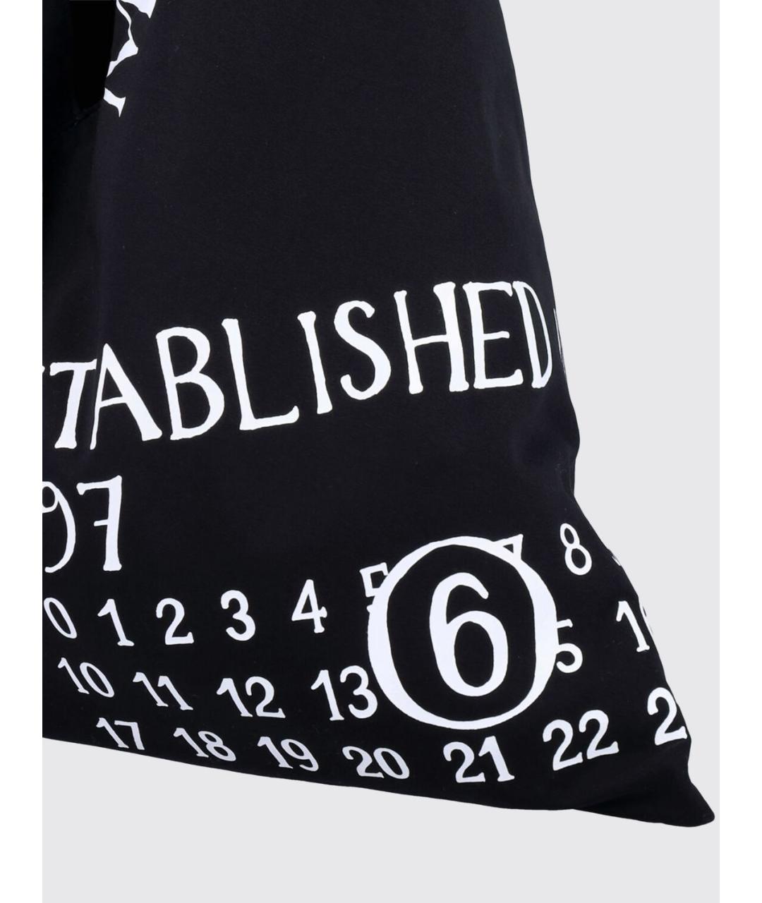 MM6 MAISON MARGIELA Черная сумка тоут, фото 3