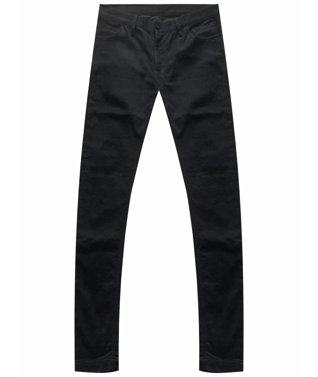 ANN DEMEULEMEESTER Темно-синие хлопковые джинсы скинни, фото 1