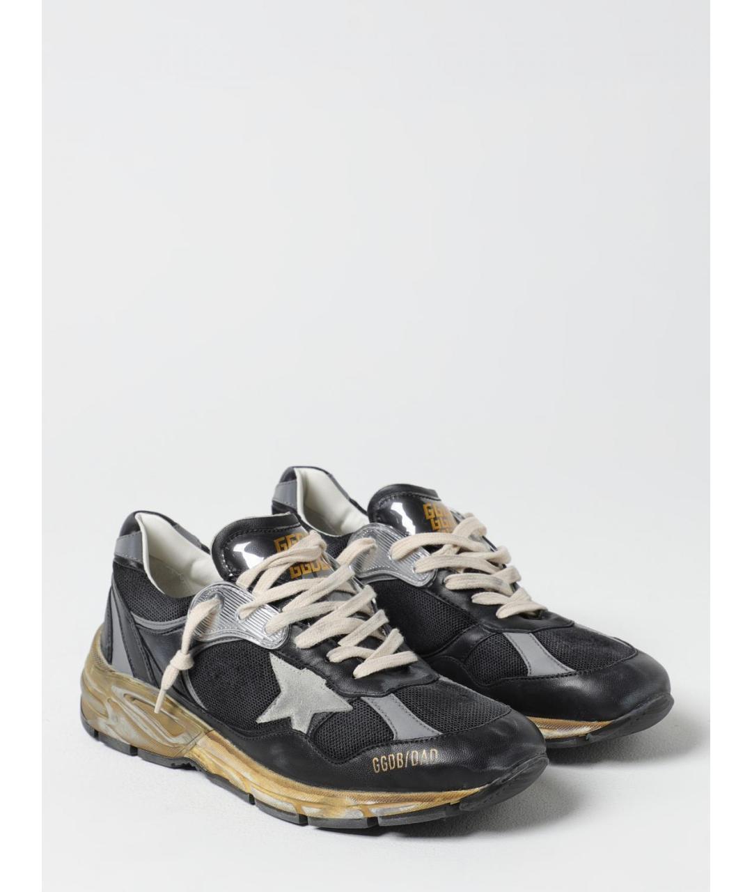 GOLDEN GOOSE DELUXE BRAND Черные низкие кроссовки / кеды, фото 2