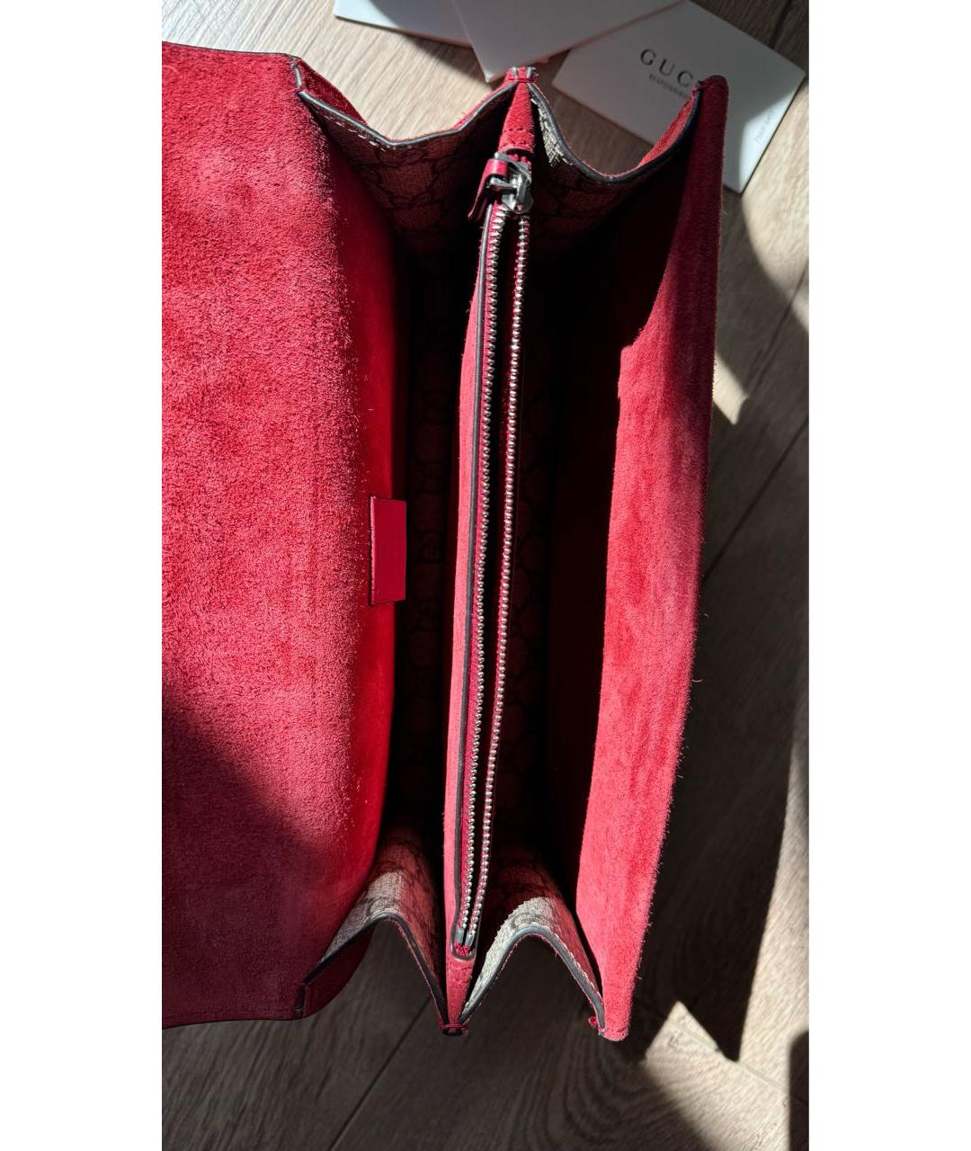 GUCCI Бежевая тканевая сумка через плечо, фото 3