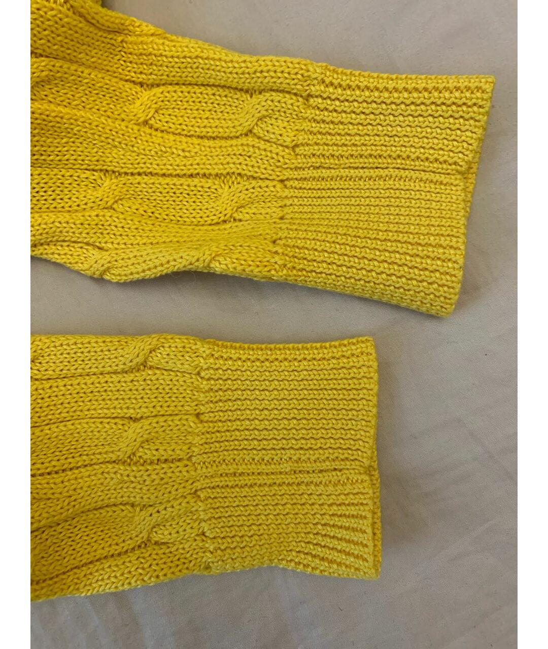 RALPH LAUREN Желтый хлопковый джемпер / свитер, фото 7