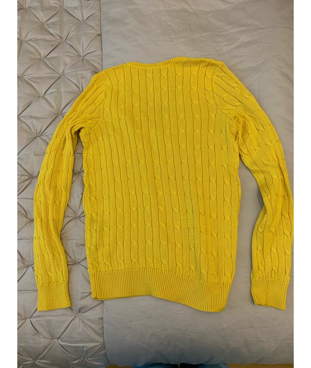 RALPH LAUREN Желтый хлопковый джемпер / свитер, фото 2
