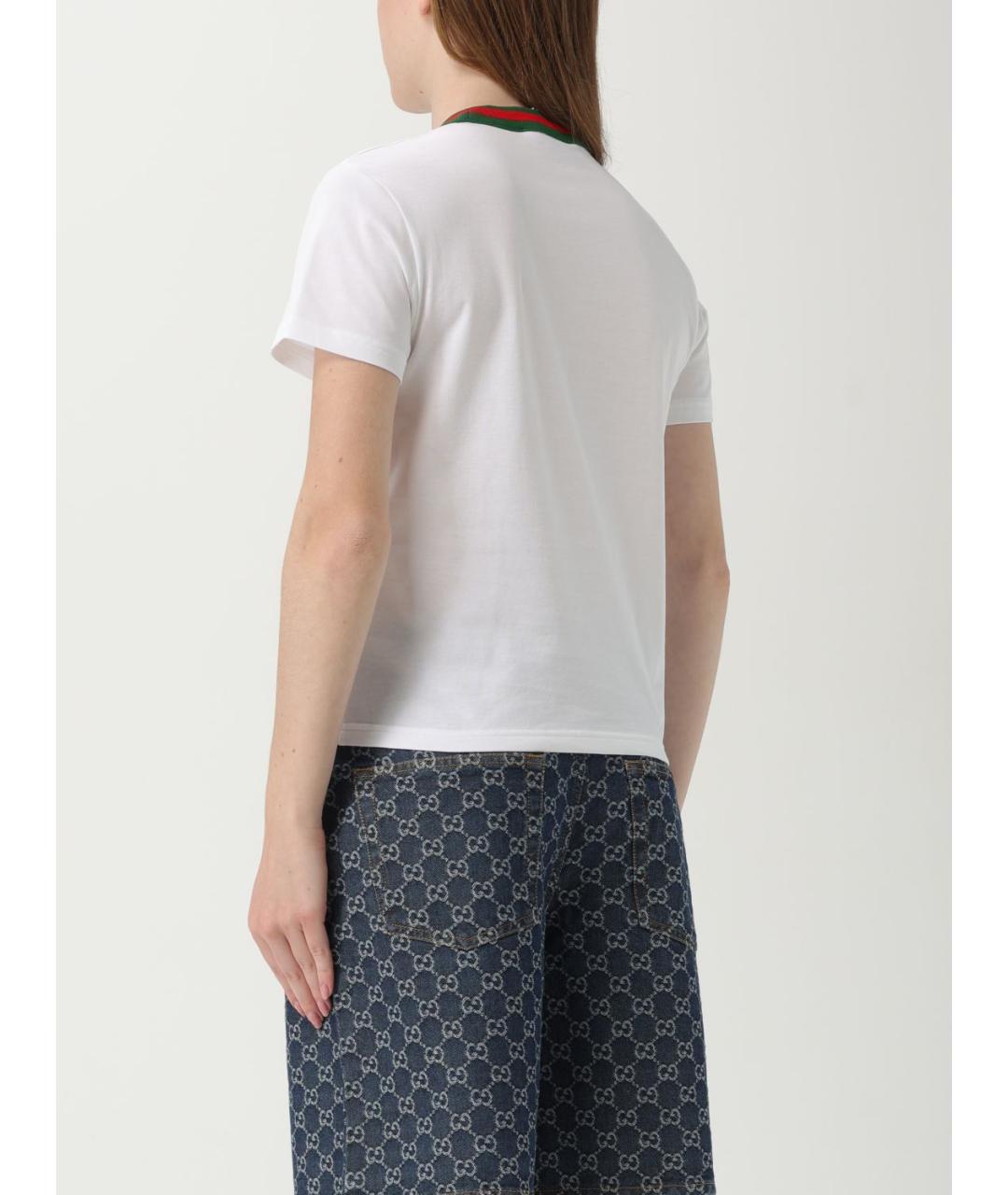 GUCCI Белая футболка, фото 4
