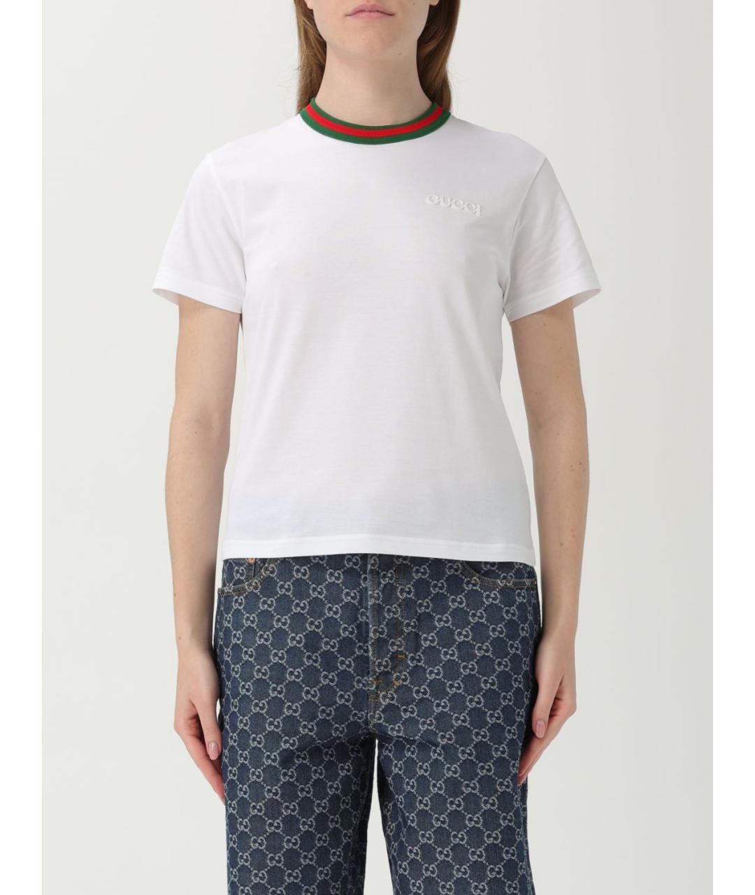 GUCCI Белая футболка, фото 2
