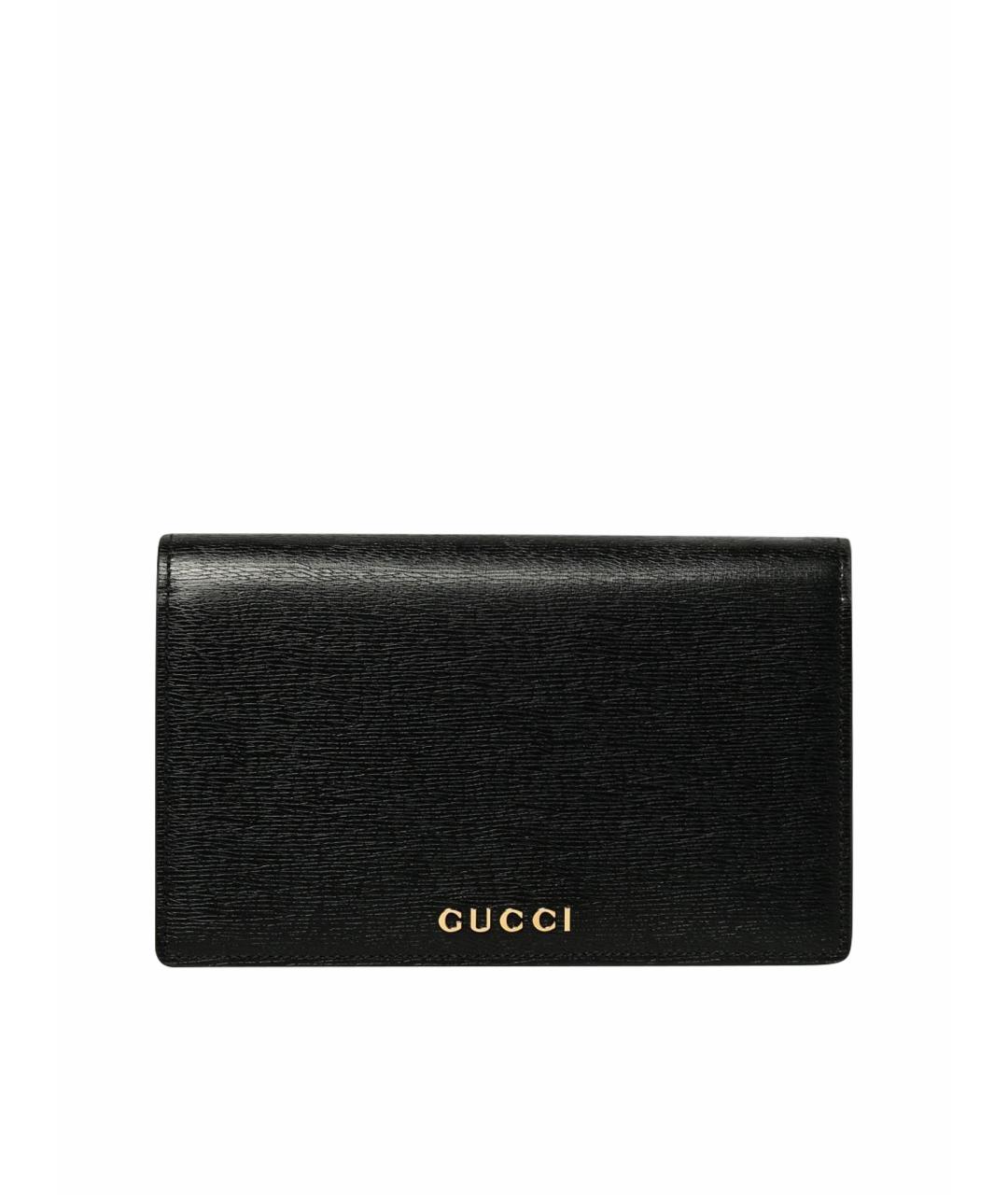 GUCCI Черная кожаная сумка через плечо, фото 1
