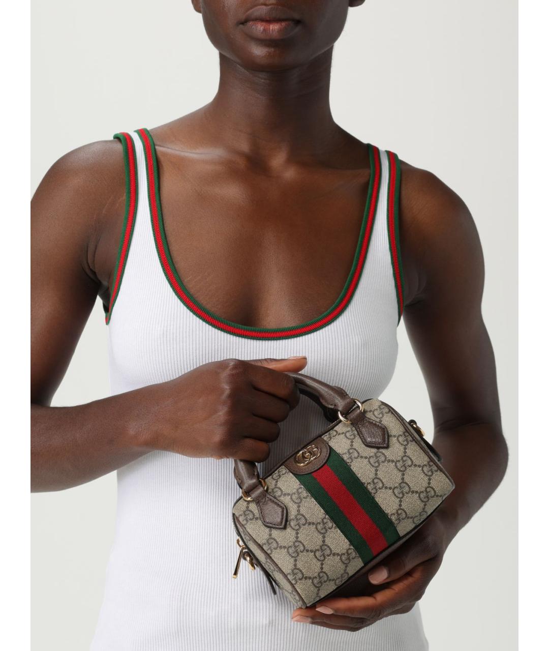GUCCI Бежевая сумка тоут, фото 2