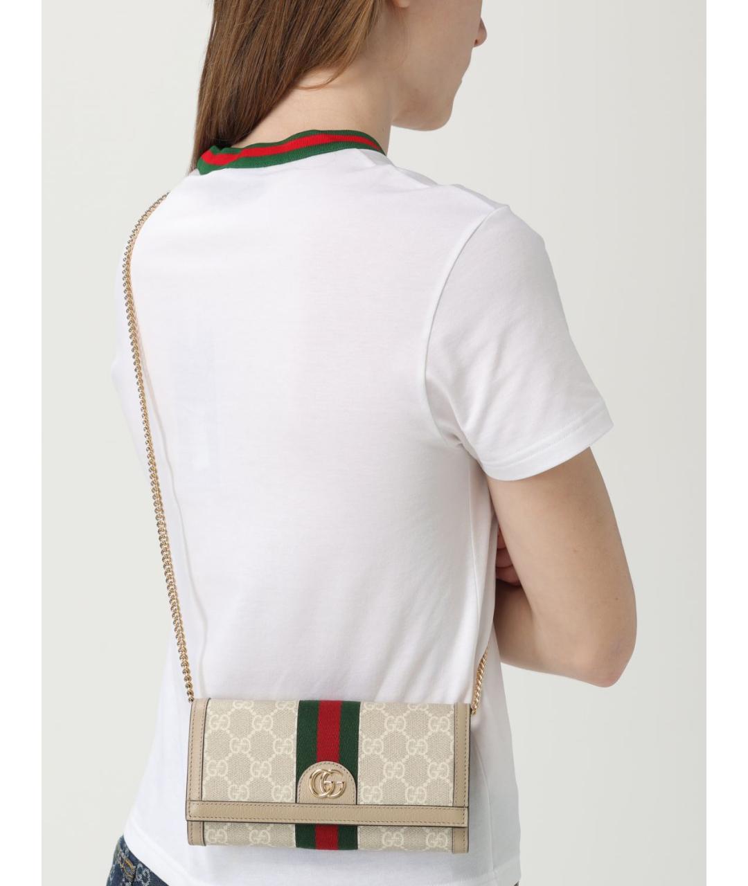 GUCCI Бежевая сумка через плечо, фото 2