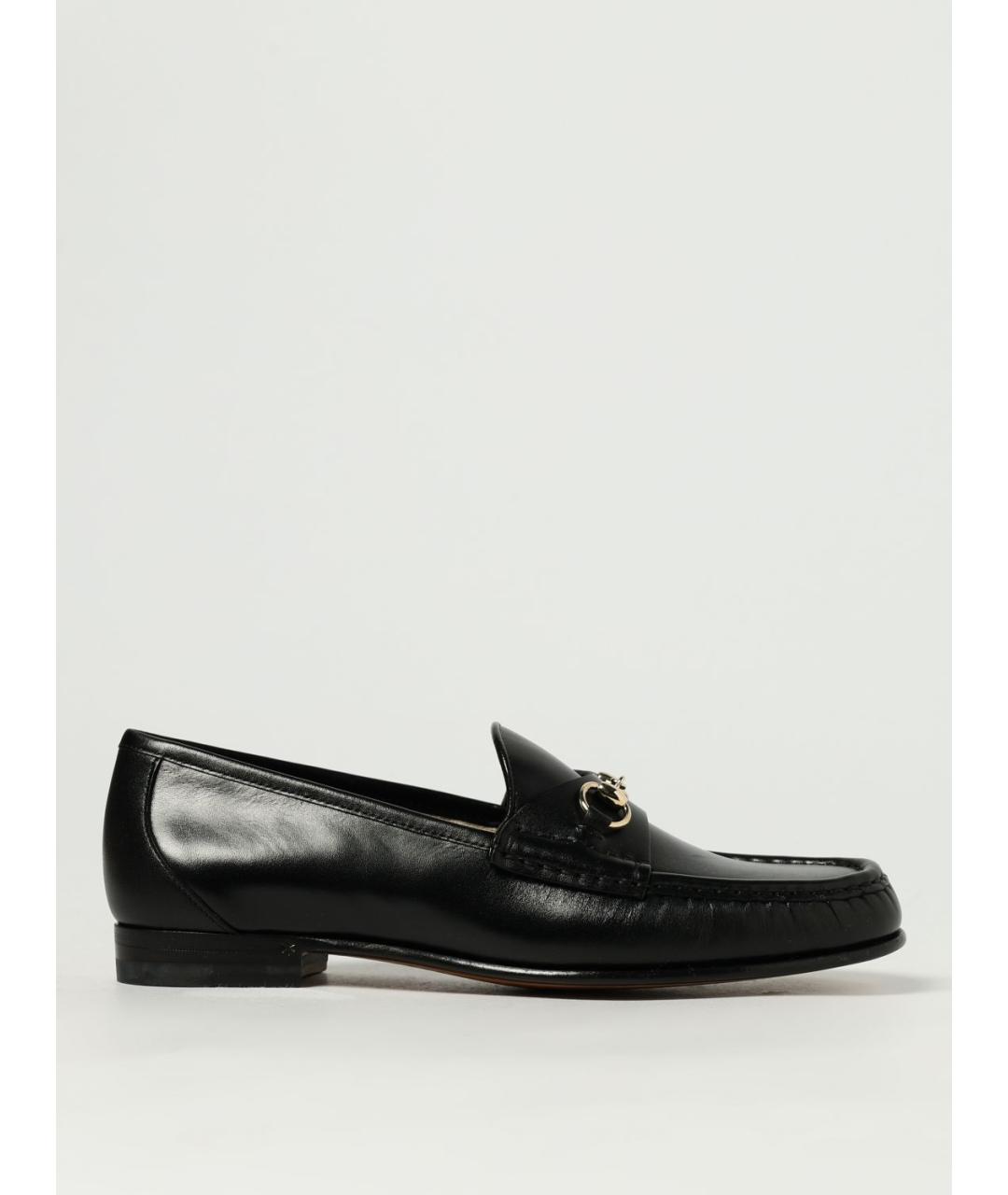 GUCCI Черные кожаные лоферы, фото 5