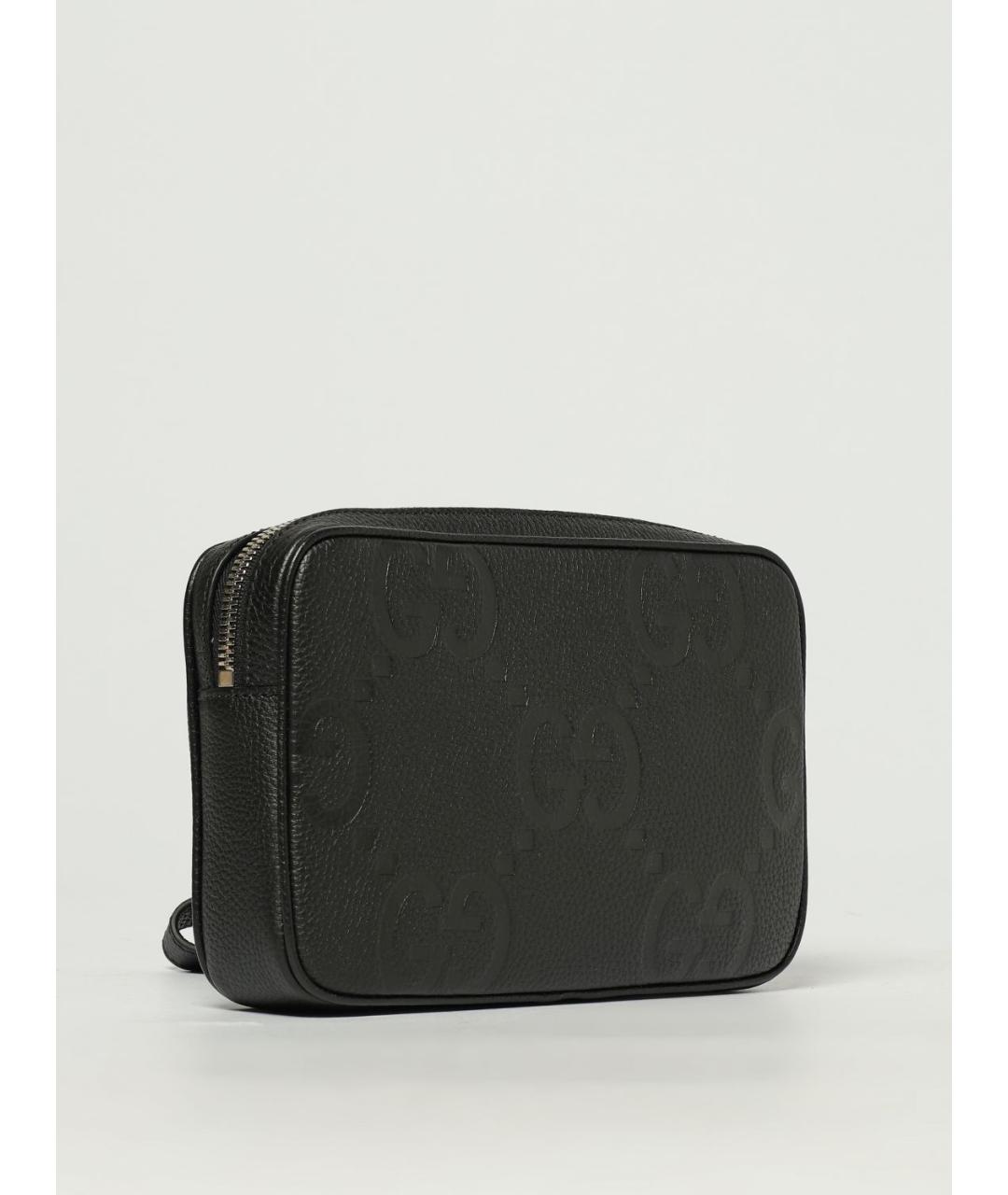 GUCCI Черная кожаная барсетка, фото 3