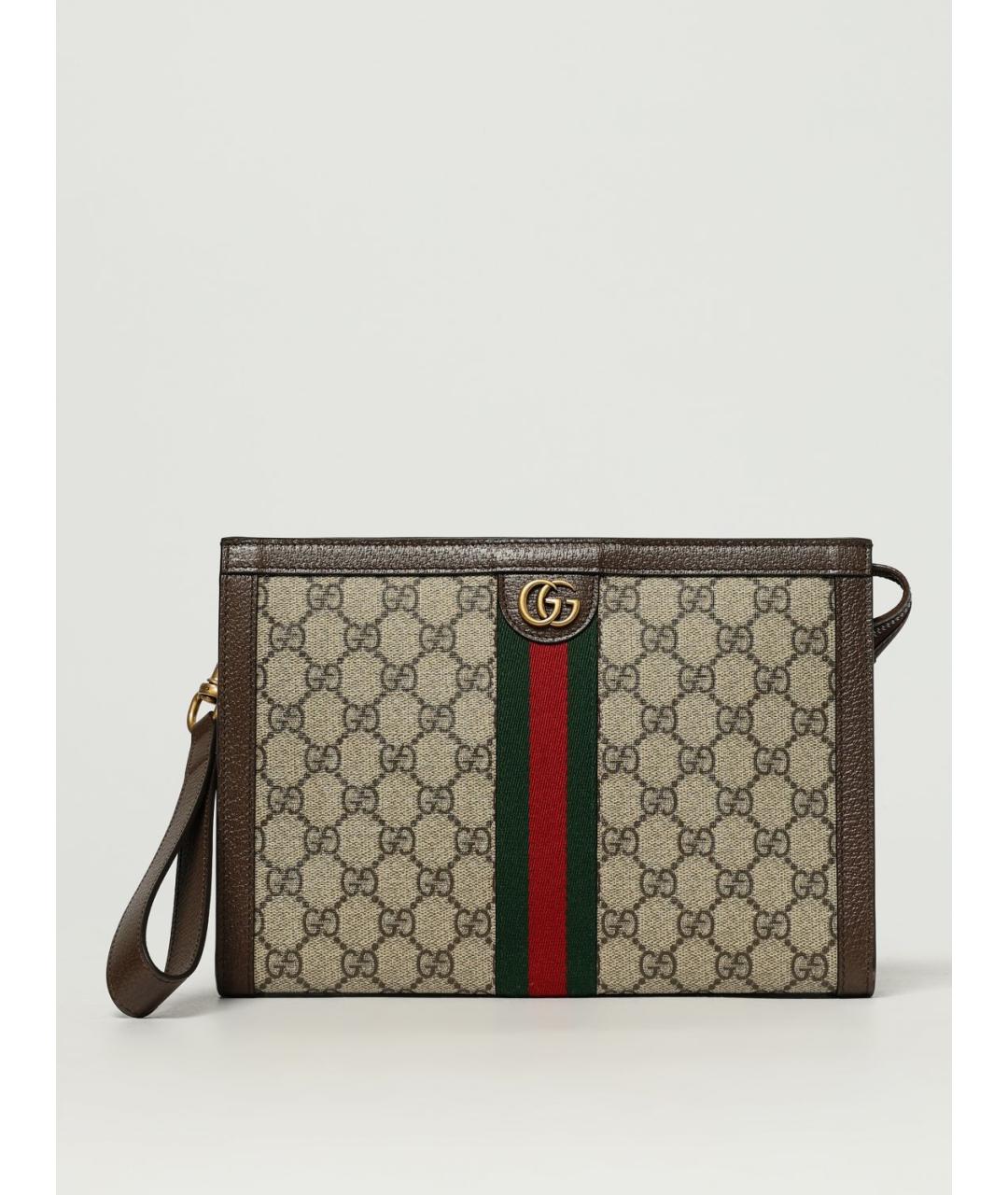 GUCCI Бежевая барсетка, фото 6