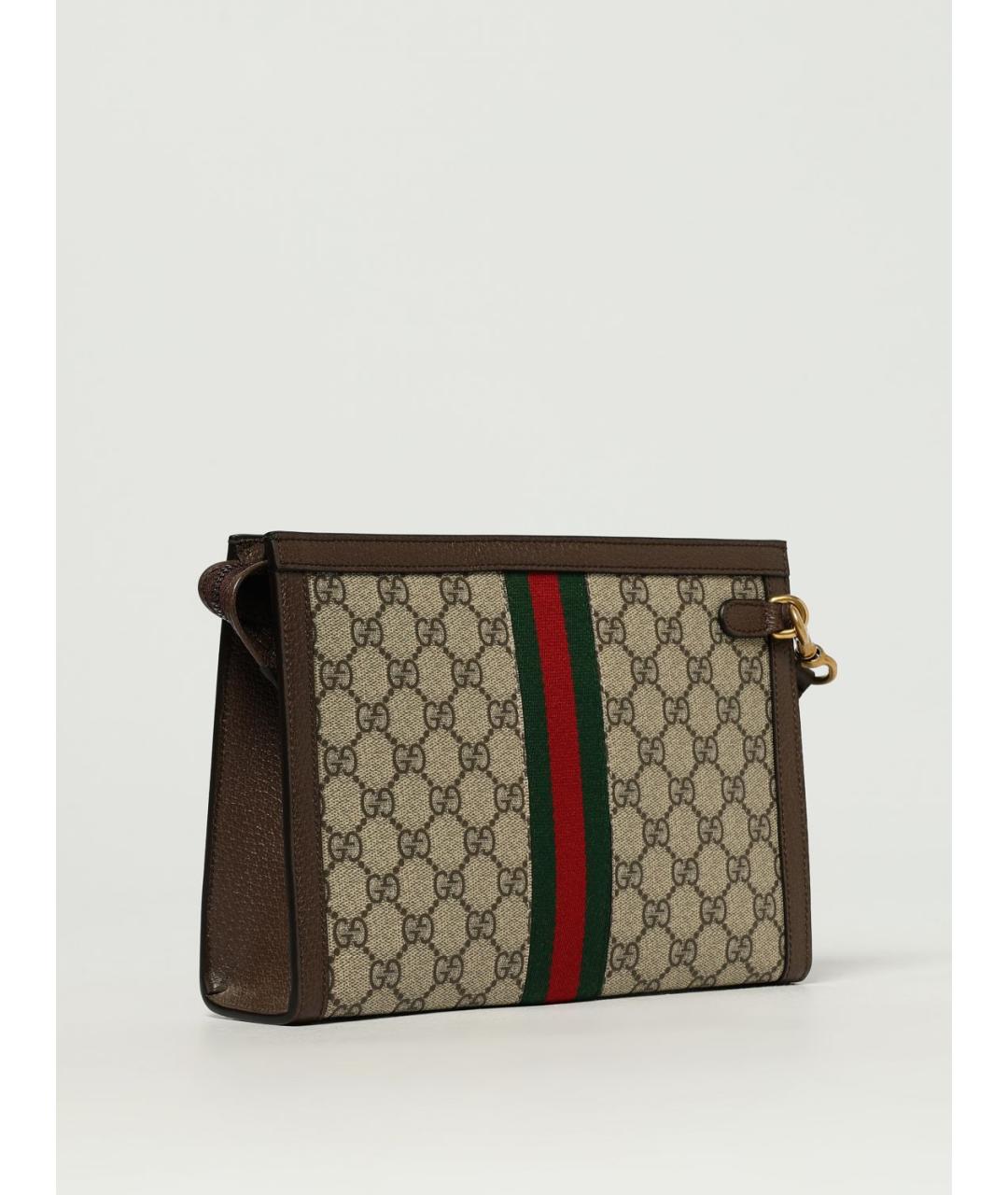 GUCCI Бежевая барсетка, фото 3