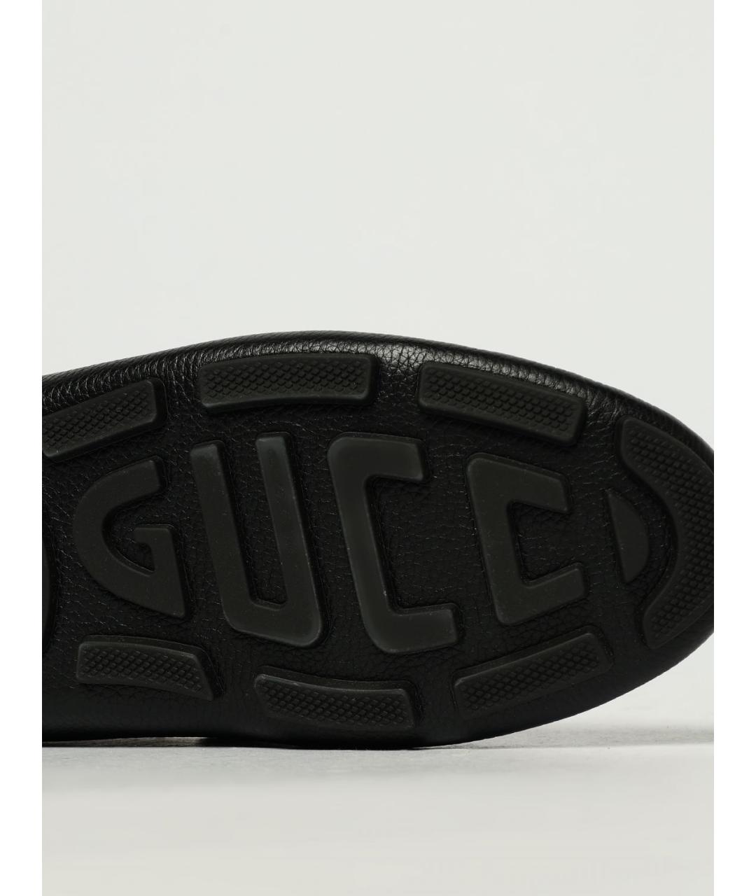 GUCCI Черные мокасины, фото 4