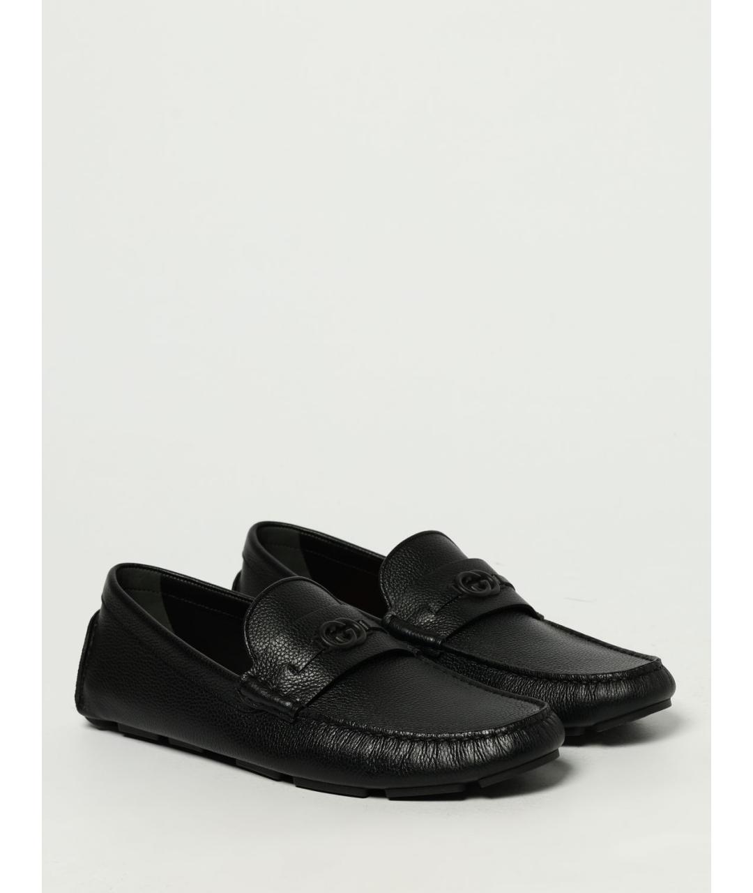 GUCCI Черные мокасины, фото 2