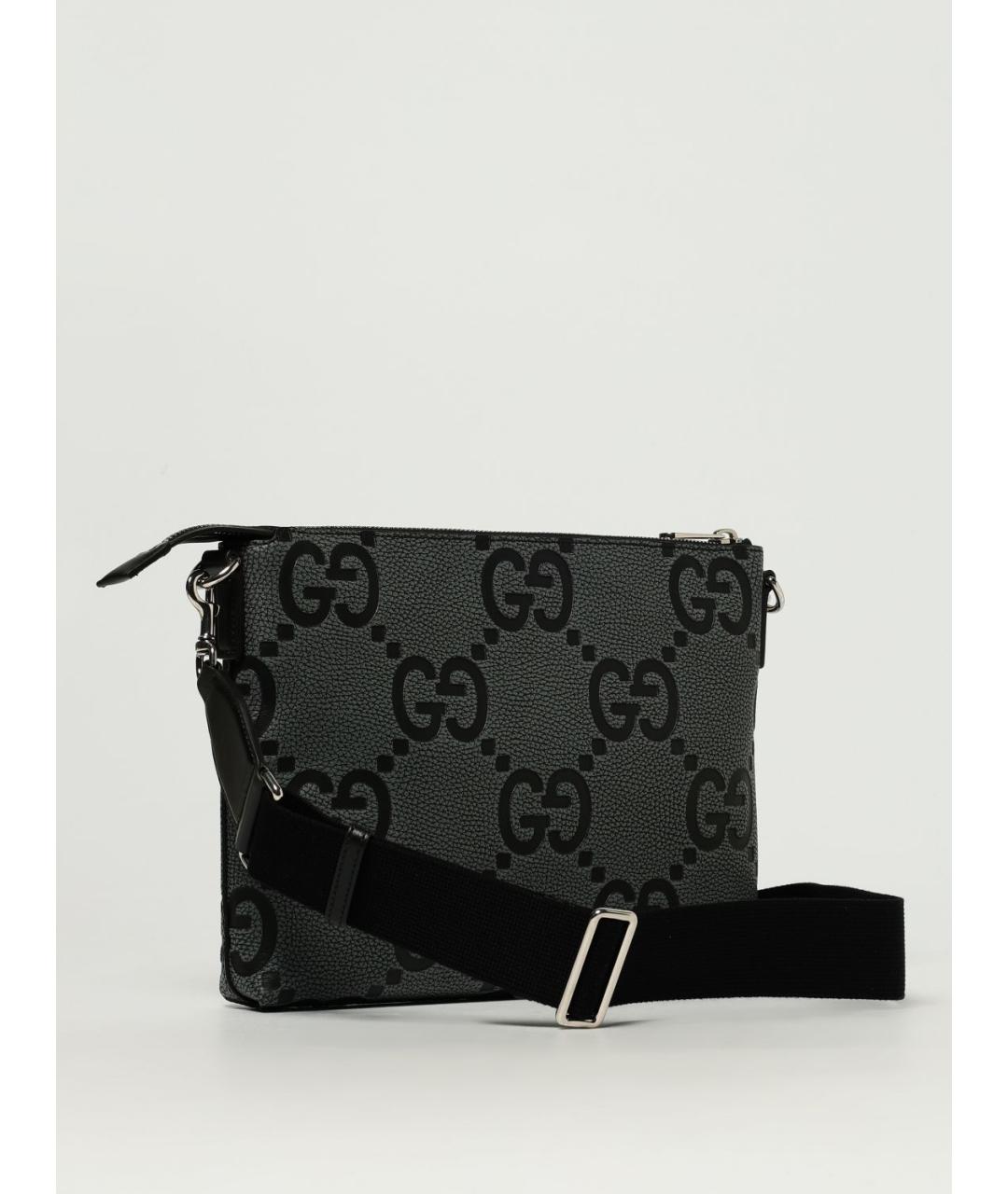 GUCCI Черная кожаная сумка на плечо, фото 3