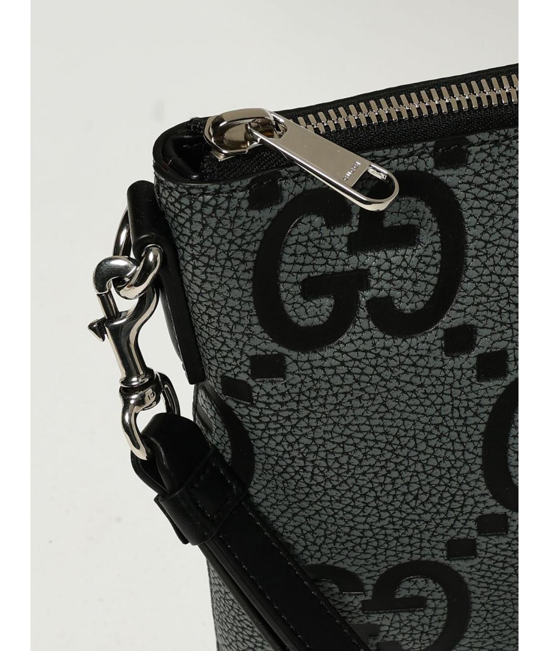 GUCCI Черная кожаная сумка на плечо, фото 4