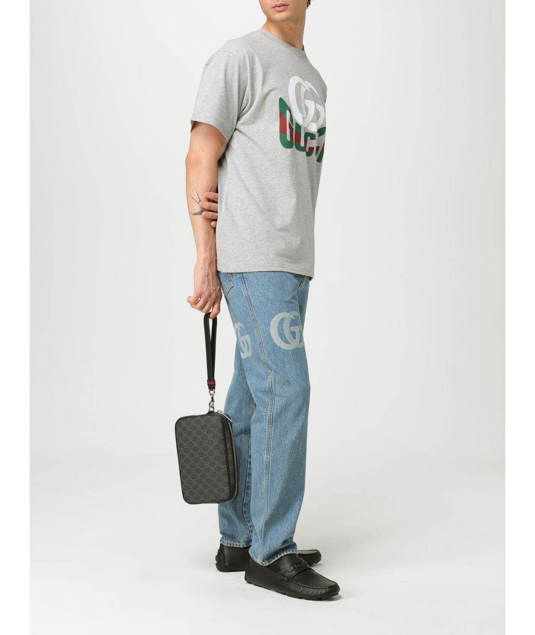 GUCCI Черная барсетка, фото 2