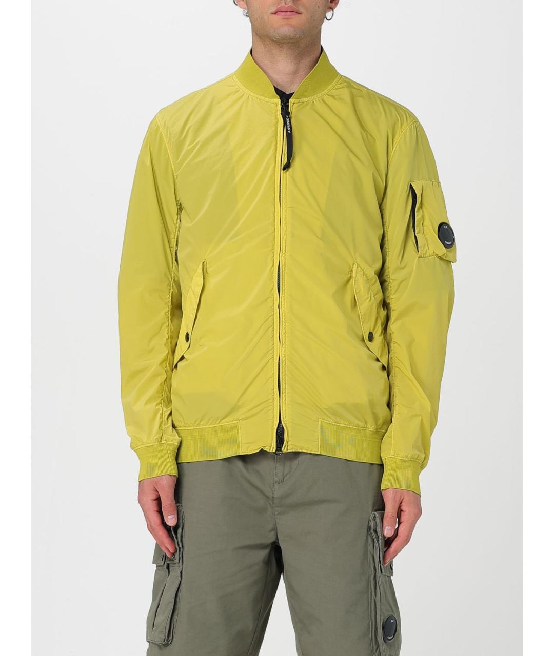 CP COMPANY Желтая синтетическая куртка, фото 2